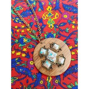 Vintage 1970s Southwest Pendant Necklace